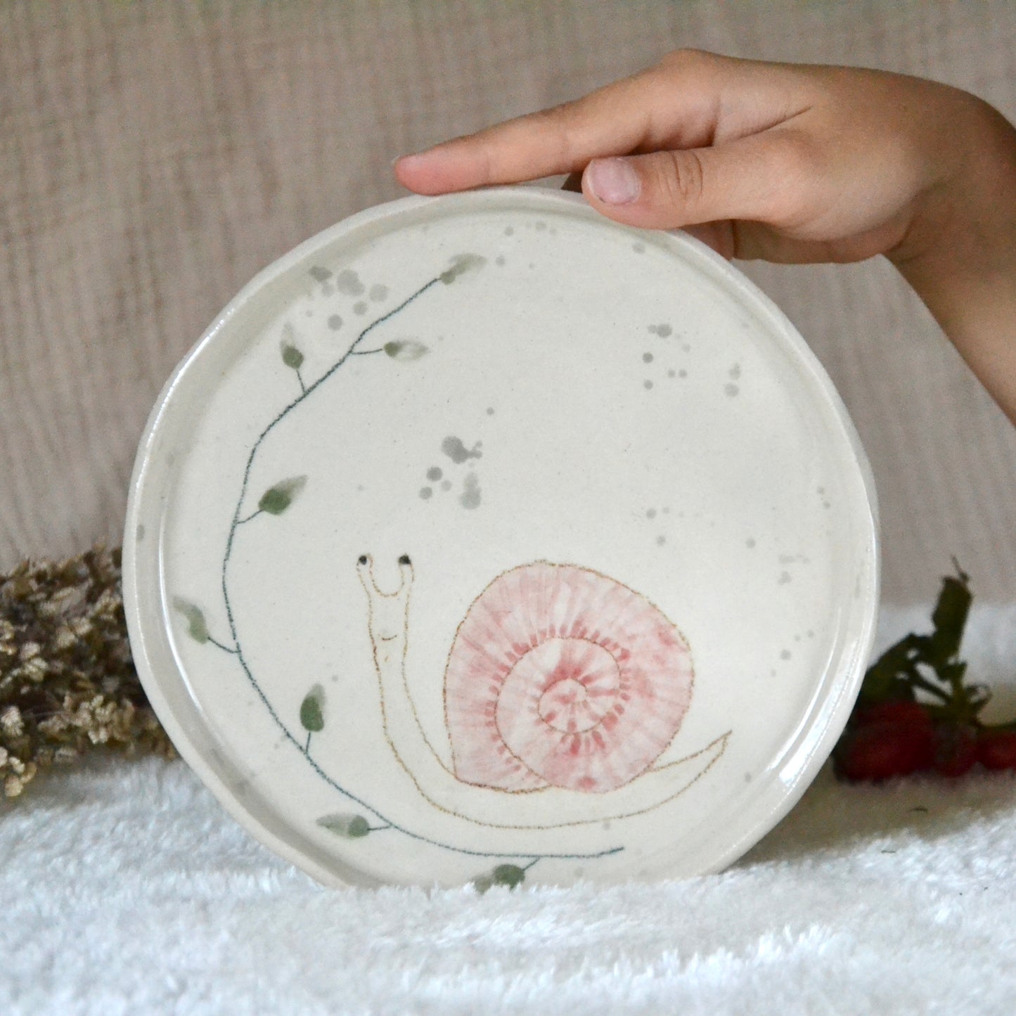 Krožnik za zajtrk Polžek